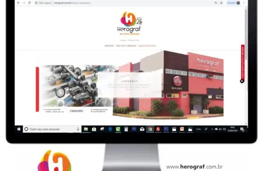 Site da empresa Herograf