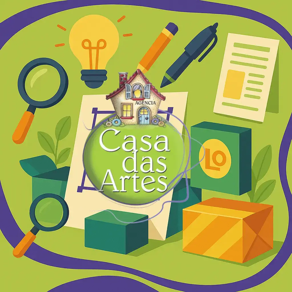 logo da empresa com diversos elementos de serviços